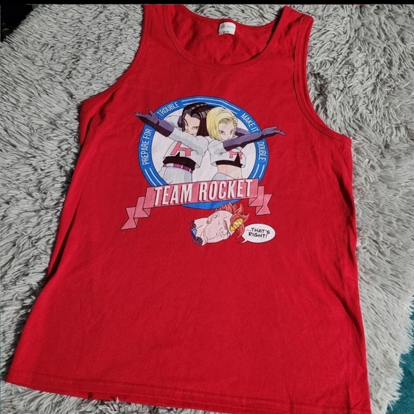 Double Trouble, Team Rocket -Pokemon Tank Top, Unisex MEDIUM - Picture 1 of 3